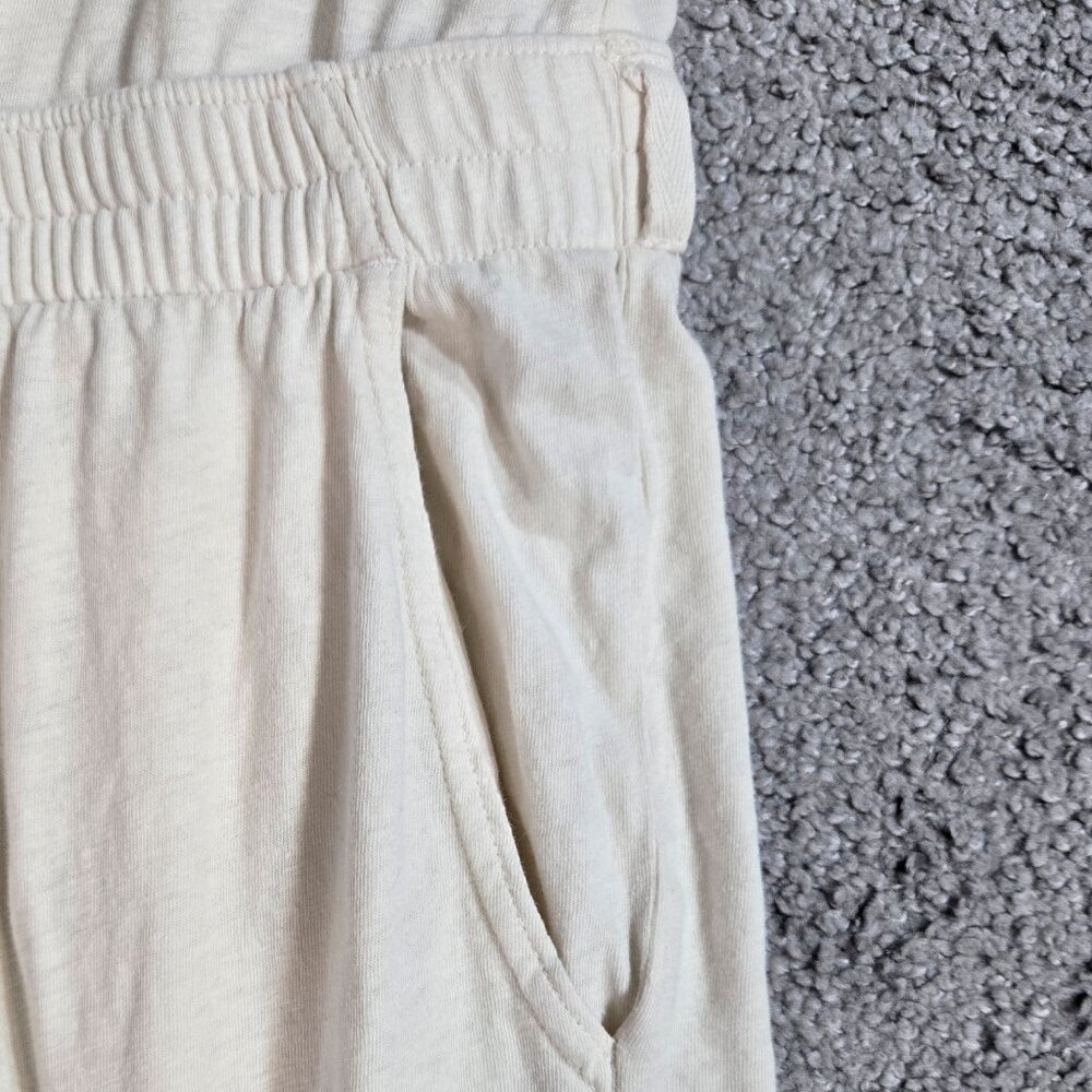 Pact Portside Organic Cotton Linen Cream Wide Leg Sleeveless Jumpsuit Lagenlook - Picture 7 of 12